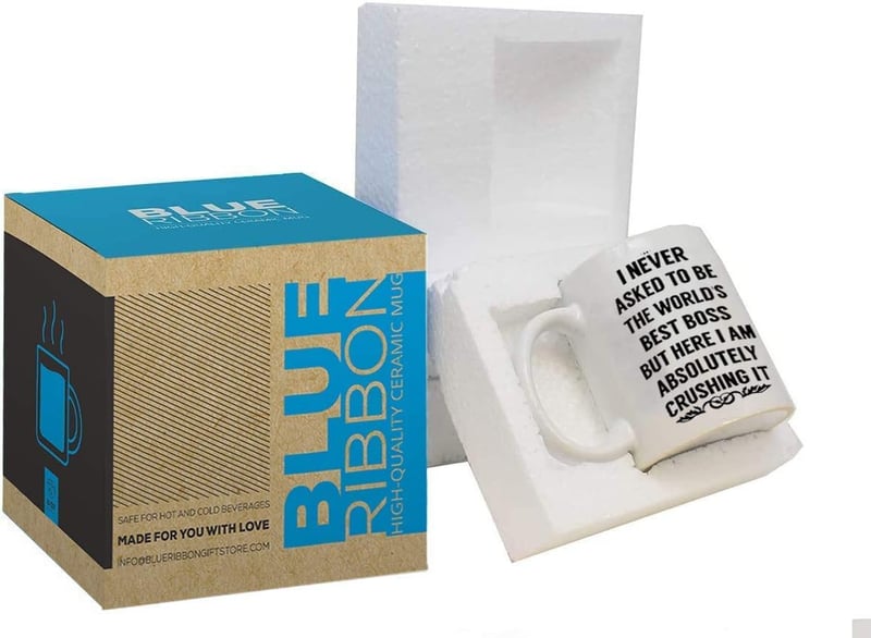 World's Best Boss Coffee Mug - 11 oz Gift for Men & Women