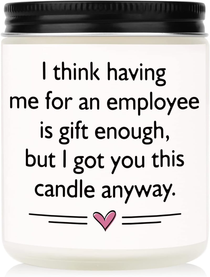 Funny Birthday Gift Boss Candle - Lavender Soy Wax for Her