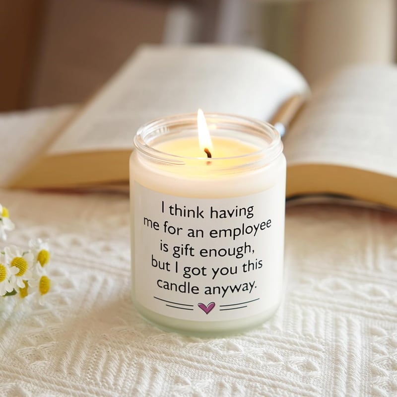 Funny Birthday Gift Boss Candle - Lavender Soy Wax for Her