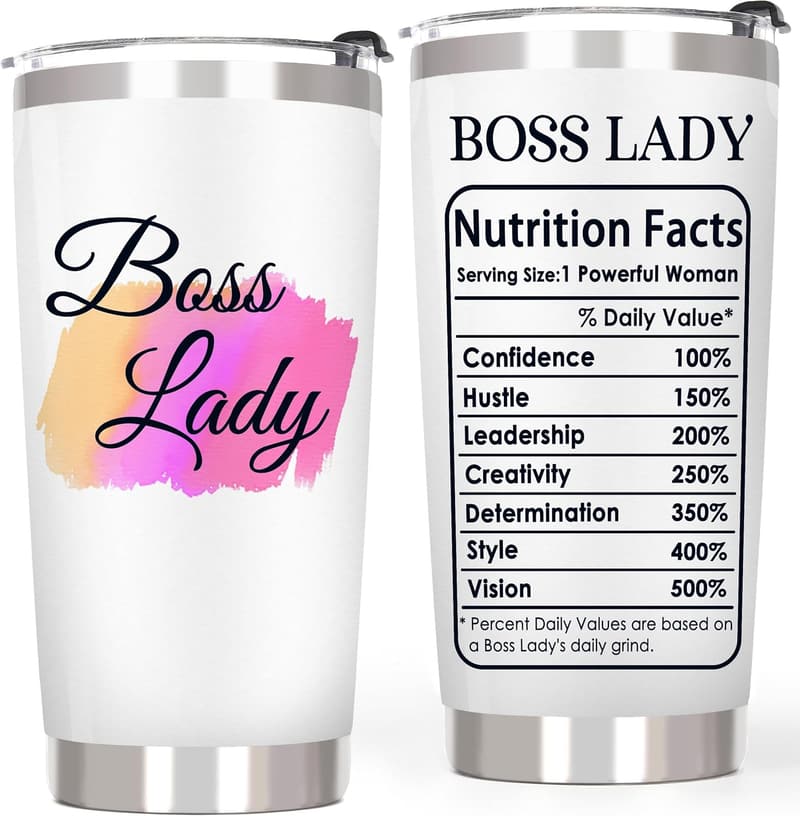 Boss Day Tumbler for Women - Inspirational Gift for Leaders