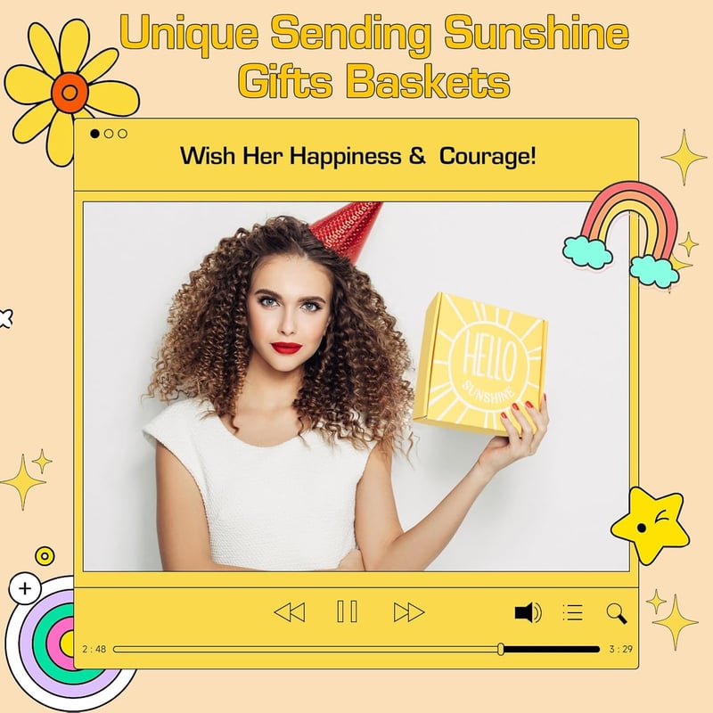 10pcs Cheer Up Gift Basket for Women's Birthdays