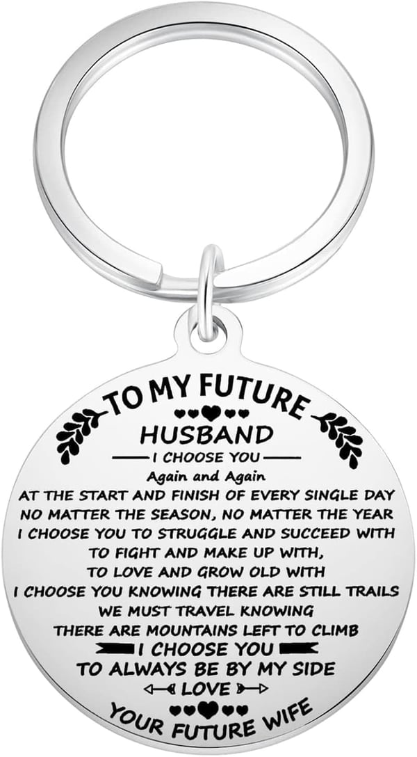 Engagement Gift Keychain for Future Husband