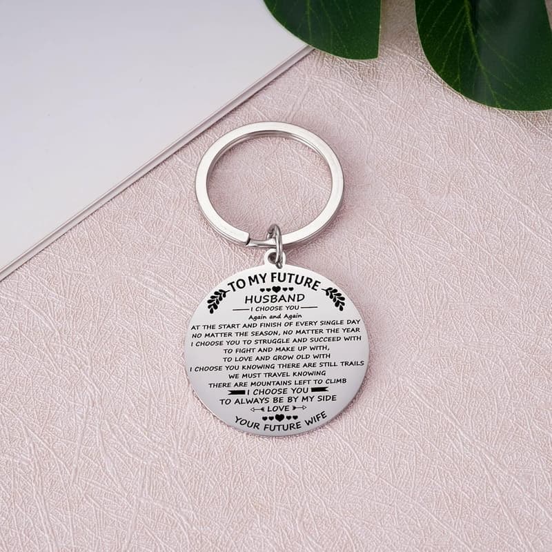 Engagement Gift Keychain for Future Husband