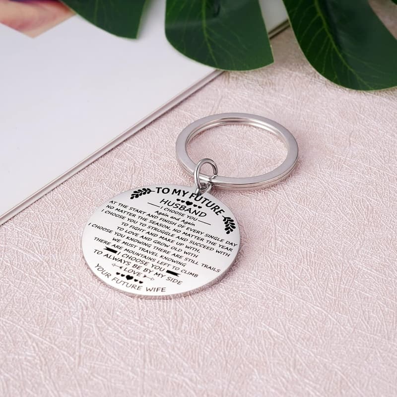 Engagement Gift Keychain for Future Husband