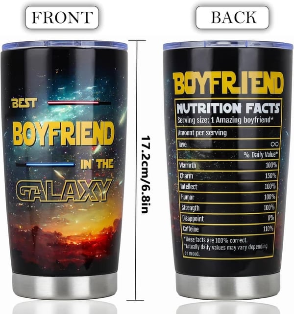 Birthday Gift for Boyfriend - 20oz Insulated Tumbler