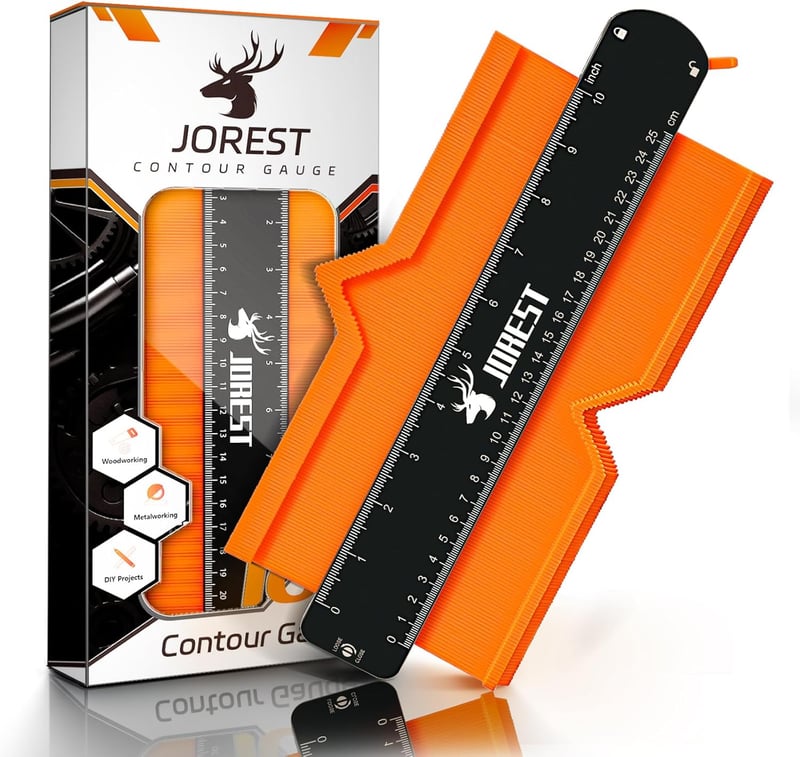 Contour Gauge with Lock (10 Inch) - Perfect Gift for Dads, Carpenters