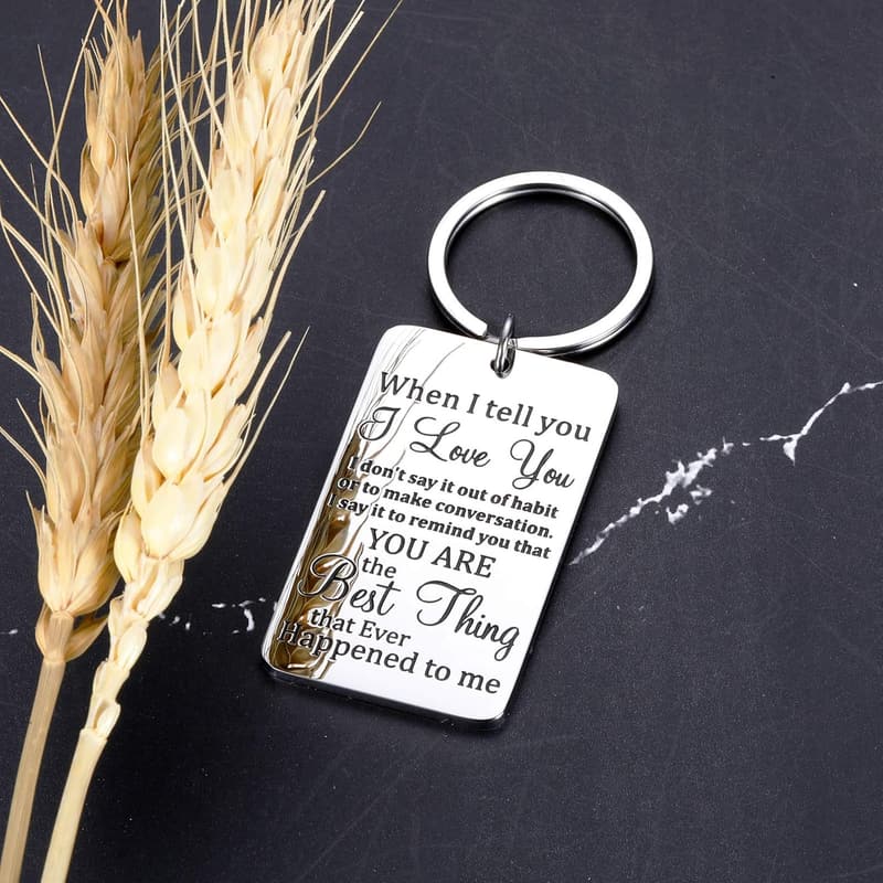 Valentine's Day Keychain Gift for Couples - 