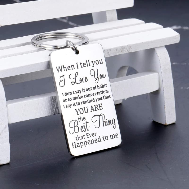 Valentine's Day Keychain Gift for Couples - 