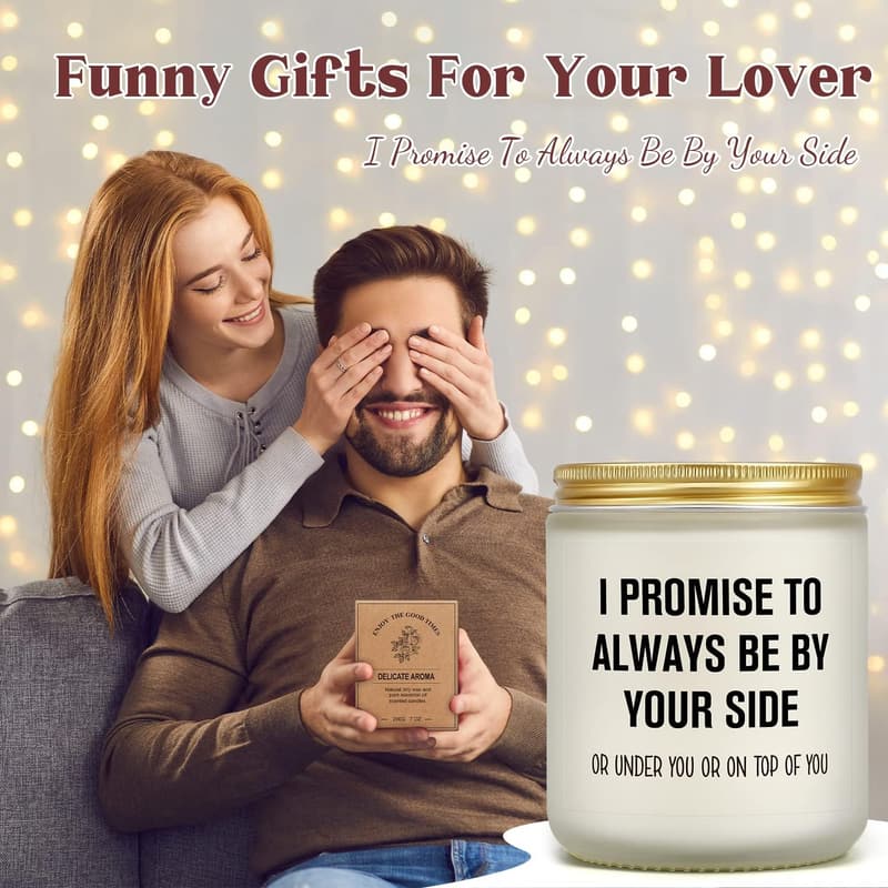 I Love You Lavender Candle - Romantic Gift for Couples