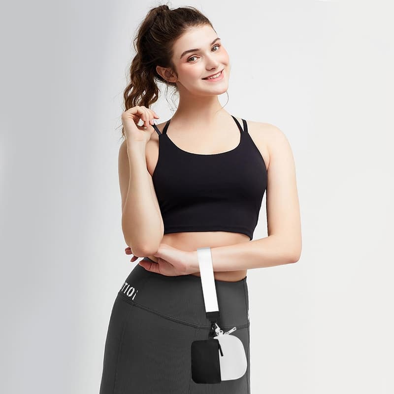 Portable Dual Pouch Wristlet Wallet for Women - Travel & Sports