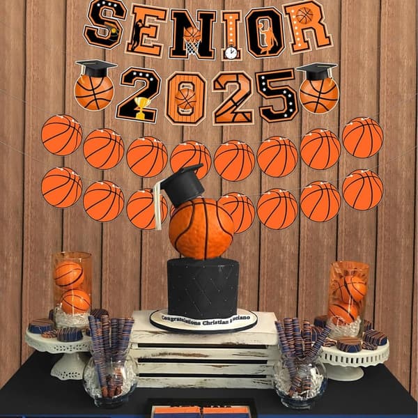 Senior Night Basketball Decorations - 2025 Graduation Banners