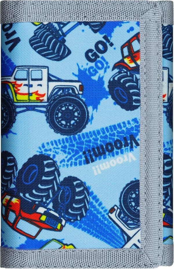 Kids' Outdoor Sports Canvas Trifold Wallet with Sticker