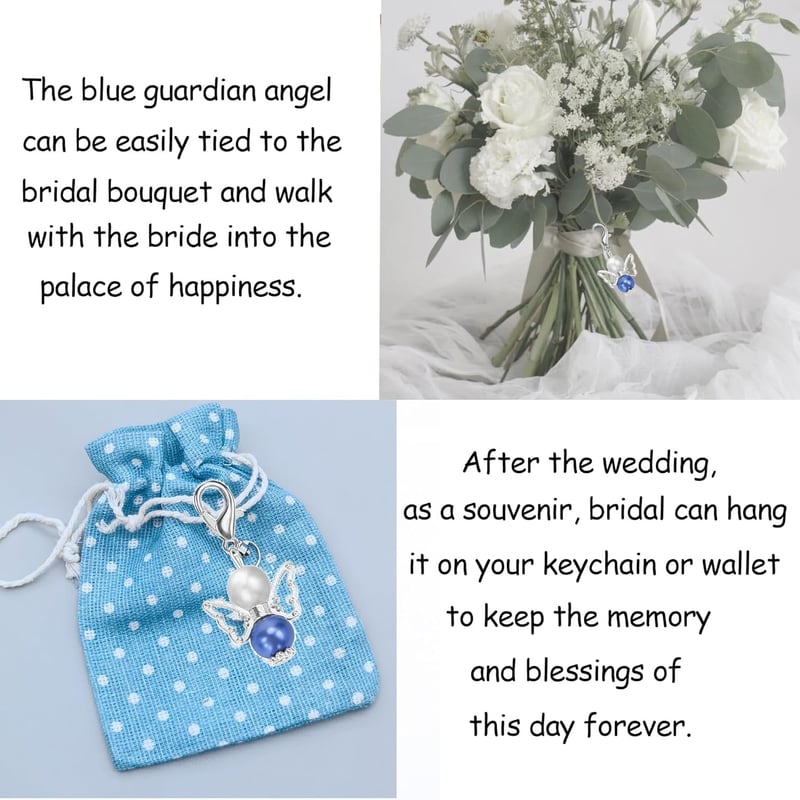 Wedding Day Memorial Card for Best Friend with Guardian Angel