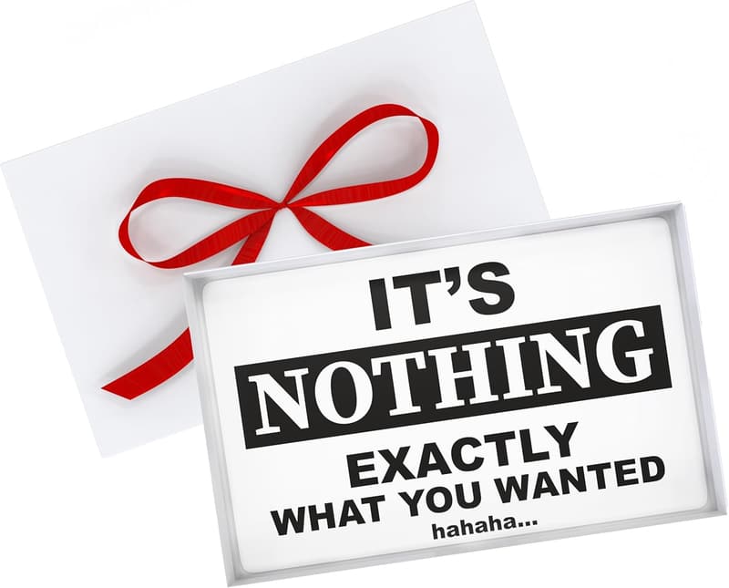 Funny Prank Gift Box for White Elephant, Secret Santa