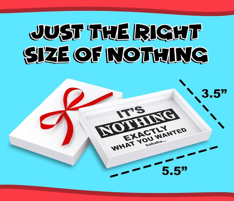 Funny Prank Gift Box for White Elephant, Secret Santa