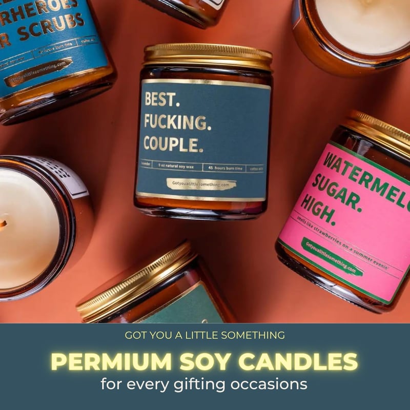 Funny Scented Candle Gift for Couples' Anniversary