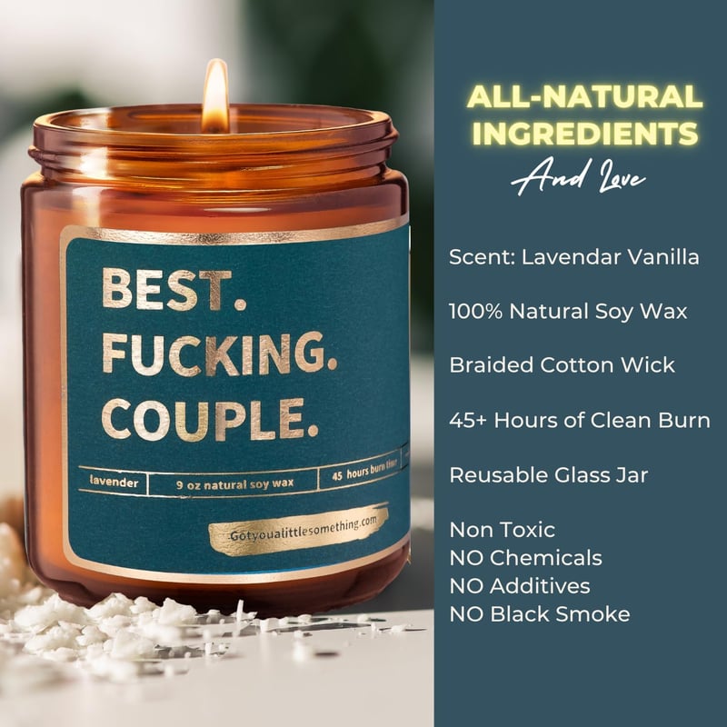 Funny Scented Candle Gift for Couples' Anniversary