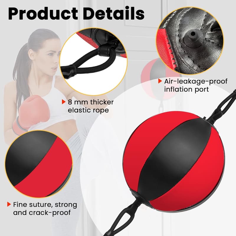 Boxing Training Kit with Double End Bag and Door Pull-Up Bar