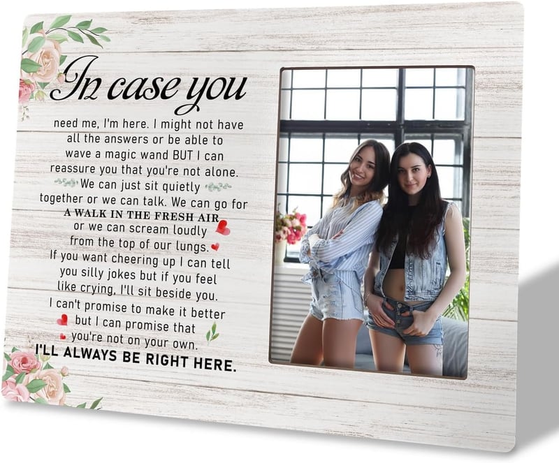 Best Friend Birthday Picture Frame - Sentimental Wood Sign