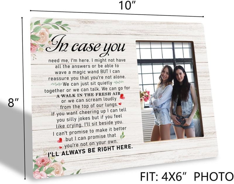 Best Friend Birthday Picture Frame - Sentimental Wood Sign