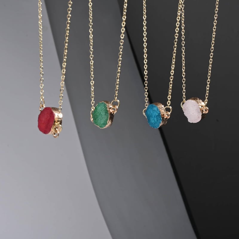 Friendship Necklace for Women - Unique Druzy Crystal Gift
