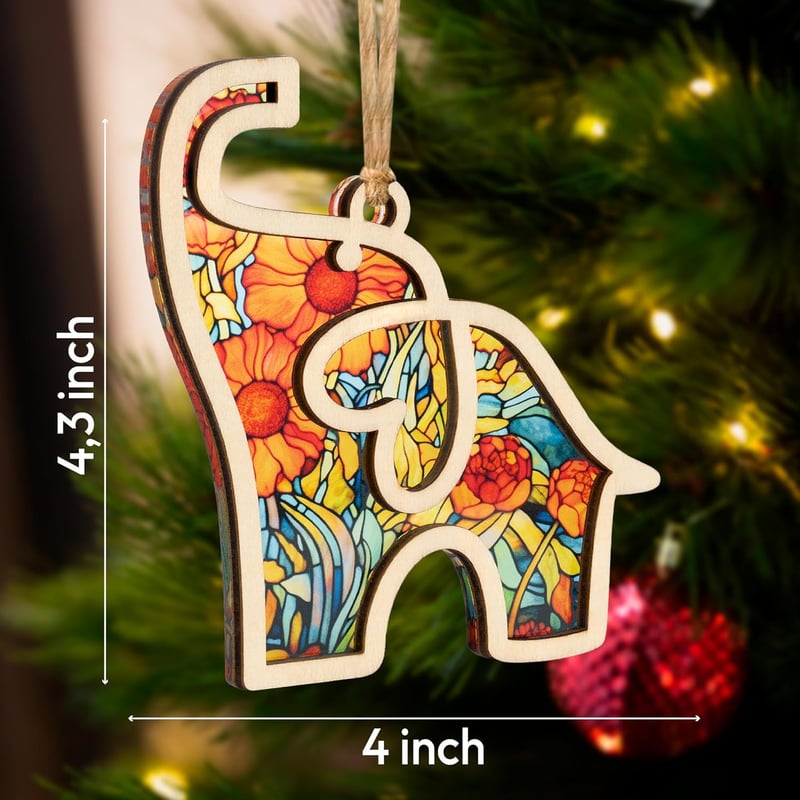 Birthday Gift Friendship Elephant Ornament for Women
