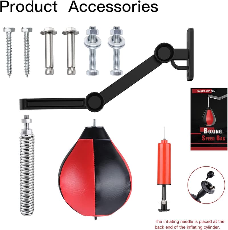 Adjustable Speed Bag Wall Mount for Boxing & Reflex Training