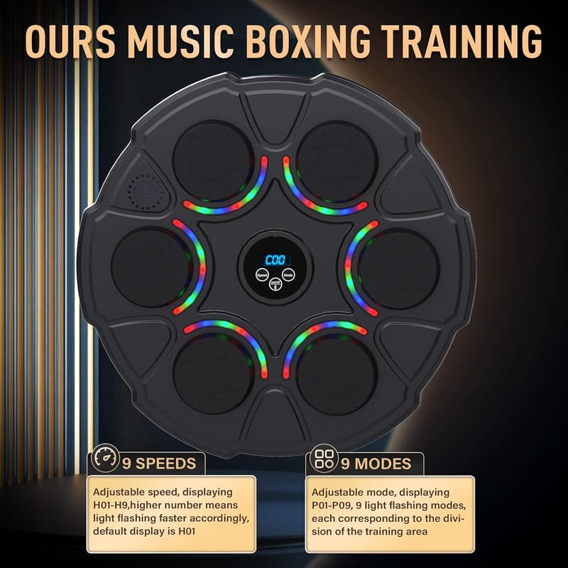 Bluetooth Punching Bag & Music Box - Interactive Home Gym Equipment