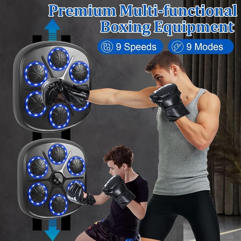 Boxing Wall-Mounted Machine with Bluetooth, 9 Modes & Speeds