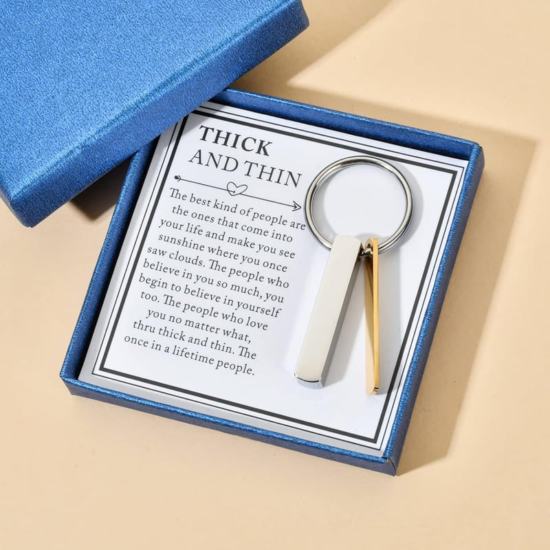 Friendship Keychain for Women - Thank You Gift for BFF