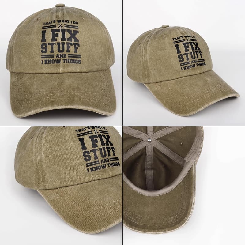 Birthday Gift: Adjustable Cotton Baseball Cap for Men