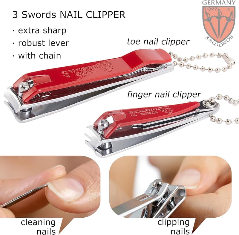 Germany Swords Manicure & Pedicure Nail Clipper Set - Red Edition