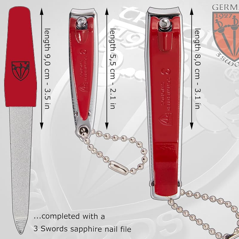 Germany Swords Manicure & Pedicure Nail Clipper Set - Red Edition