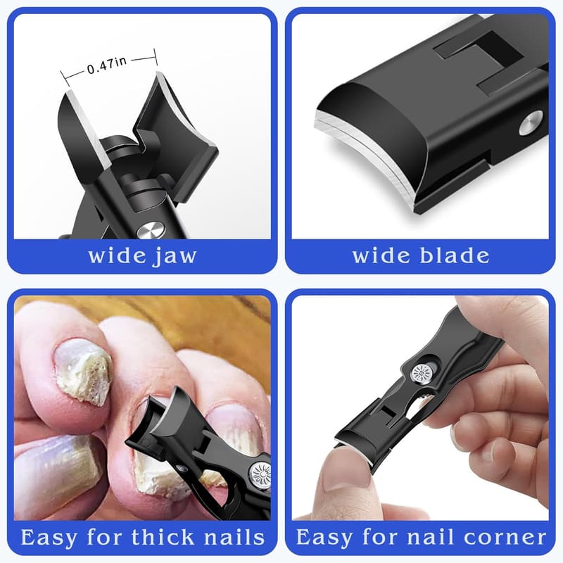 Heavy Duty Stainless Steel Nail Clippers for Men