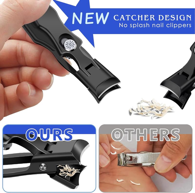 Heavy Duty Stainless Steel Nail Clippers for Men