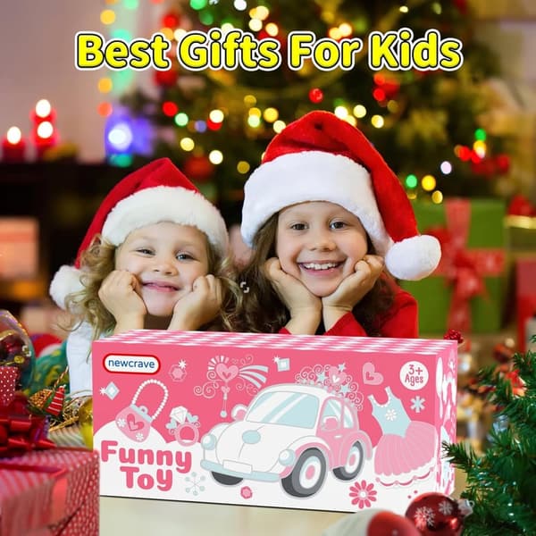 Princess 7-in-1 Carrier Truck Toy for Toddler Girls (1-4 Years)