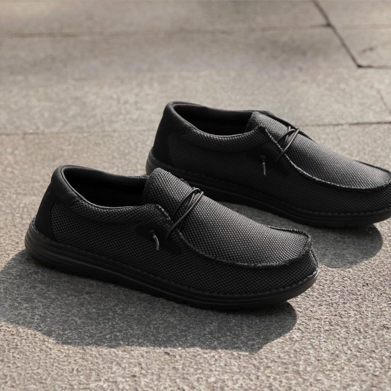 Men's Casual Slip-on Loafers - Stretch Comfort Shoes