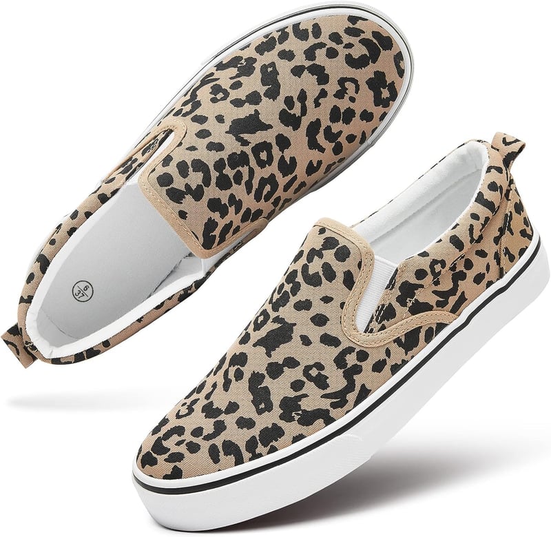 Women's Casual Canvas Sneakers - Non-Slip Low Top Loafers
