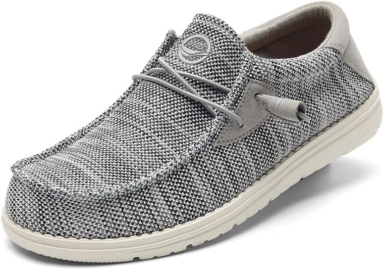 Men's Lightweight Slip-On & Lace-Up Casual Boat Shoes