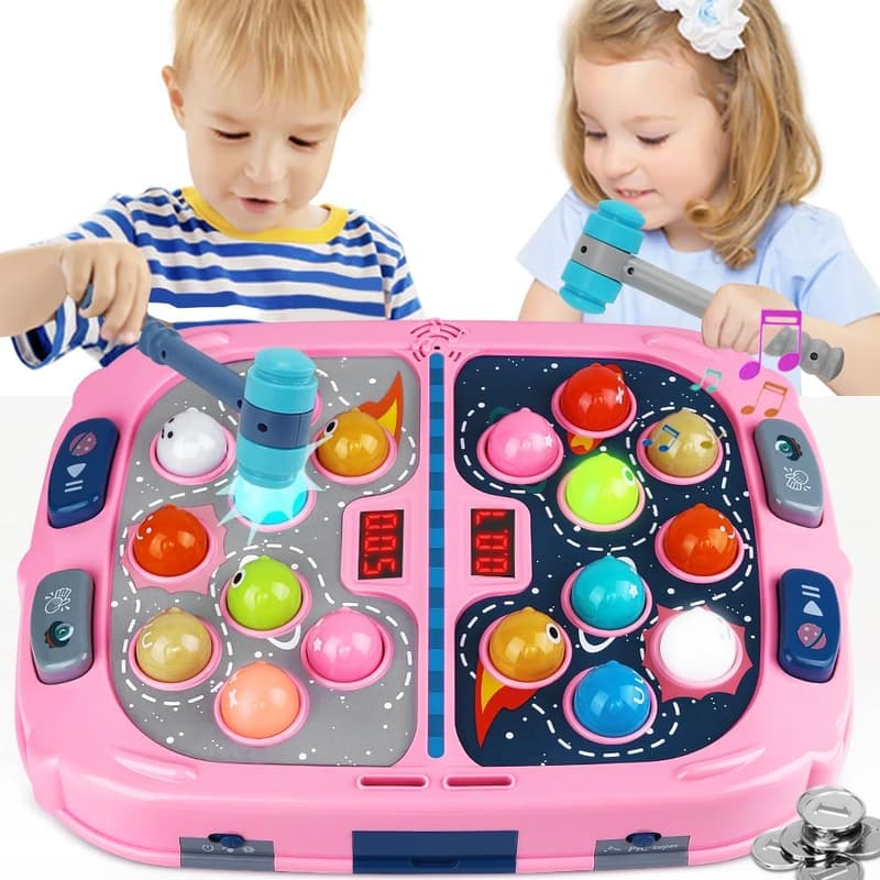 Interactive Whack-a-Mole Game for Kids Ages 3-12 with Sounds