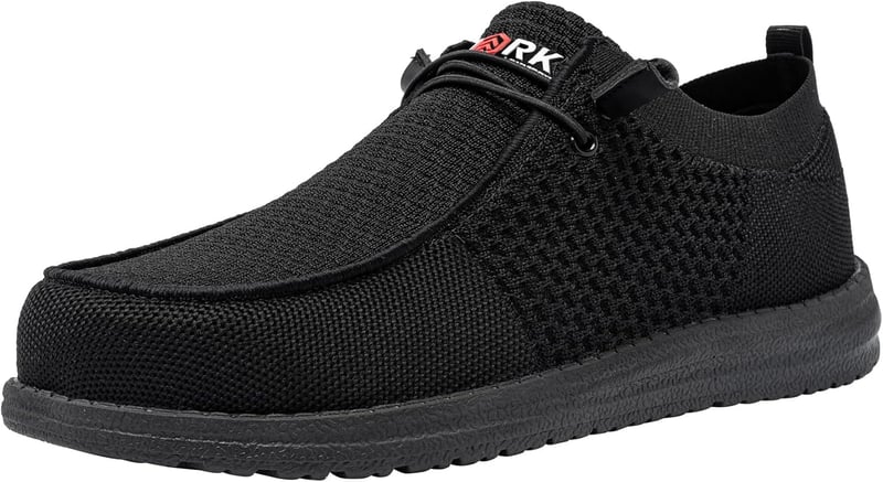 Men's Lightweight Steel Toe Slip-On Sneakers