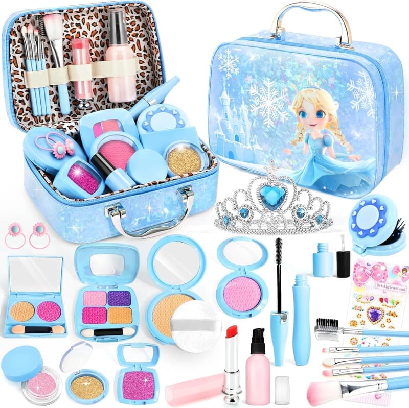 Toddler Frozen Pretend Makeup Set for Girls 3-7 Years