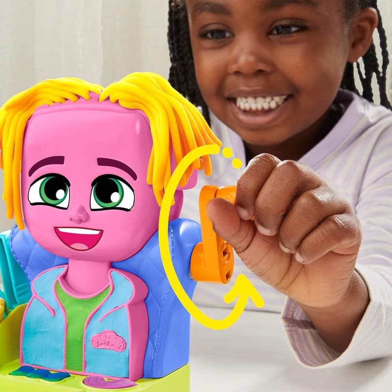 Play-Doh Hair Salon Playset with 6 Cans for Kids Ages 3+