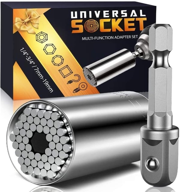 Universal Socket Tool Set with Power Drill Adapter for Dad