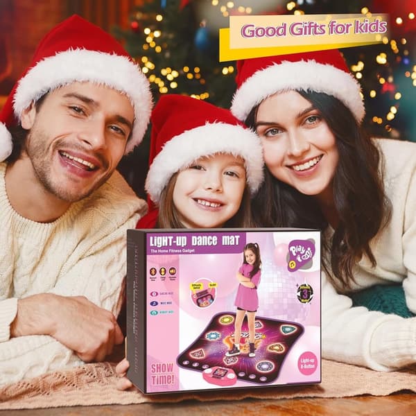 Light-Up Dance Mat for Kids - 8 Game Modes, Ages 3-12
