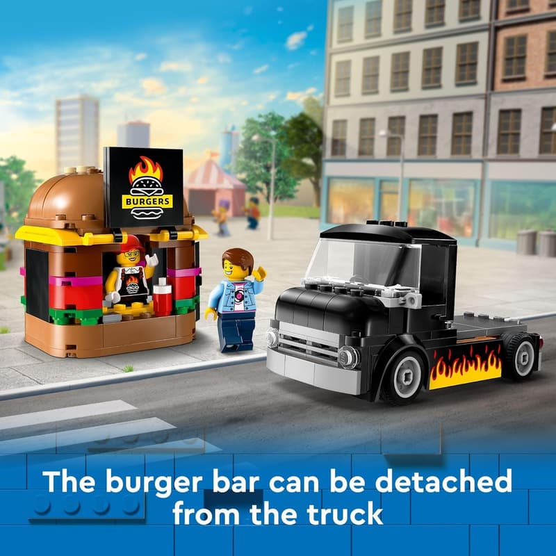 LEGO City Burger Truck Playset for Kids Ages 5+