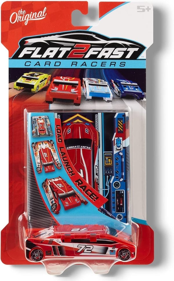 Pocket-Sized Red Racer Toy Car for Kids Ages 5+