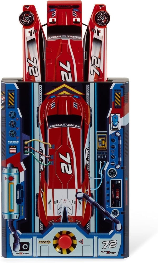 Pocket-Sized Red Racer Toy Car for Kids Ages 5+