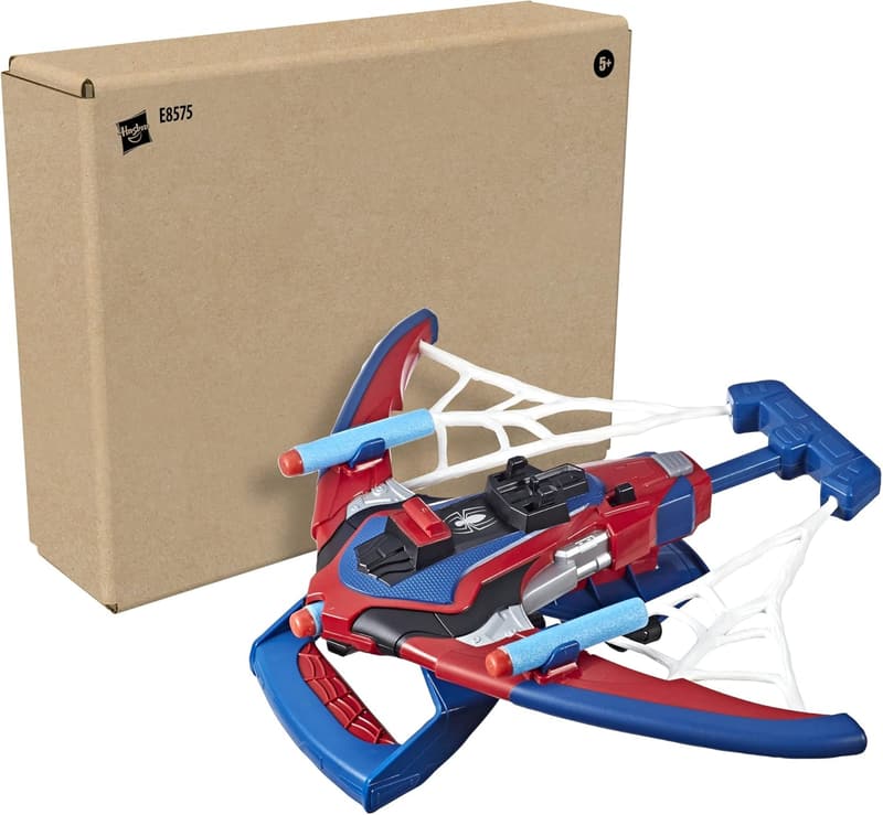 Spider-Man Web Shots NERF Blaster Toy with 3 Darts for Kids 5+