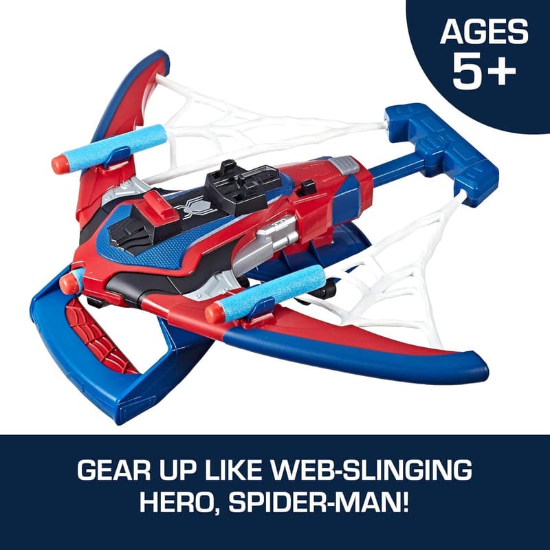 Spider-Man Web Shots NERF Blaster Toy with 3 Darts for Kids 5+